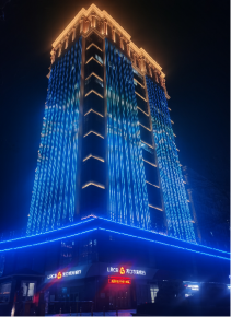 烟台益(yi)丰御祥大厦夜景亮(liang)化